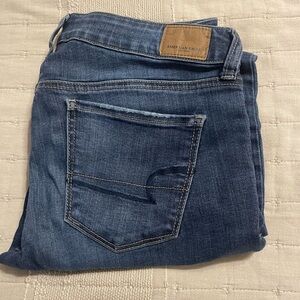 American Eagle Outfitters Dark Blue Super Stretch Jeans